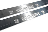 Chevrolet Camaro V E37 2009+ stainless steel LED door sill plates with BumbleBee logo