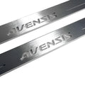 Illuminated LED Door Sill Tread Plates Toyota Avensis III 2009-2018 With Avensis Logo Toyota Led Door Sills opdesign