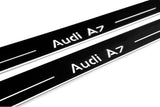 stainless steel LED door sill plates for Audi A7 C7 2010+ with Audi A7 logo