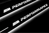 BMW 5 G60 2023+ door sill plates in stainless steel with M Performance logo