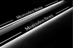 Mercedes S-Class W222 Stainless LED Door Sills – Mercedes-Benz Logo