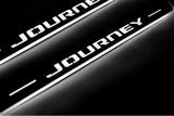 stainless steel LED door sill plates for Dodge Journey 2009+ with Journey logo