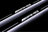 Mercedes GLE II W167 W167 2019+ stainless steel LED door sill plates with AMG logo