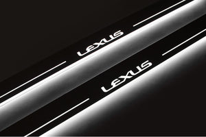 Lexus IS IV 2020+ LED Door Sills Illuminated Scuff Lexus Logo Stainless Steel Entry Guards Door Sills opdesign
