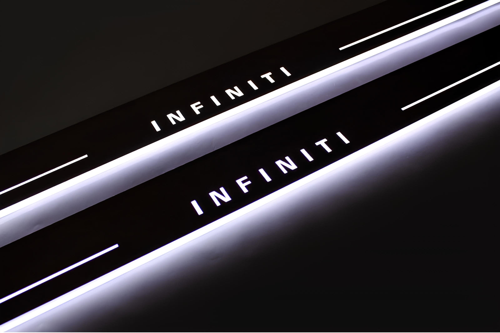 LED door sill plates for Infiniti G 4D 2007+ with Infiniti logo