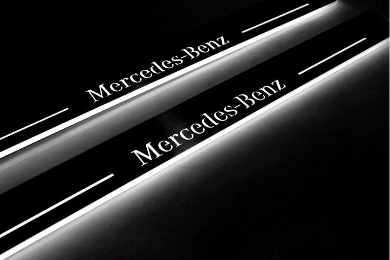 Mercedes-Benz GLE I W166 2015-2019 Stainless Steel LED Door Sills – Mercedes-Benz