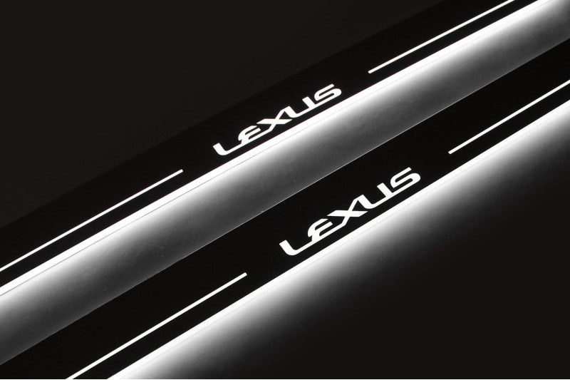Lexus GS III S190 2005-2012 Stainless Steel LED Door Sills – Lexus Logo