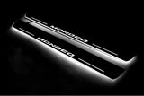 LED door sill plates Ford Mondeo V 2014+ in stainless steel with Mondeo logo
