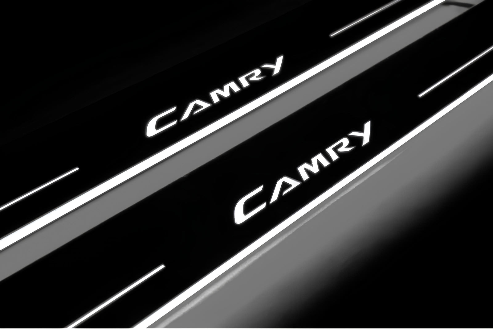 LED door sill plates for Toyota Camry V50 2012+ with Camry logo