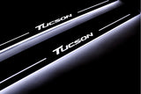 Hyundai Tucson II 2015+ LED door sill plates with Tucson logo