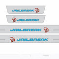 Dodge Charger 2011-2023 LED Door Sills Illuminated Scuff JAILBREAK Logo (Type 5) Stainless Steel Entry Guards Door Sills Deco