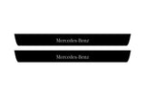 stainless steel door sill plates for Mercedes A W177 2018+ with Mercedes-Benz logo