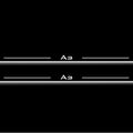 Audi A3 8V 2012-2020 LED Door Sills Illuminated Scuff A3 Logo Stainless Steel Entry Guards