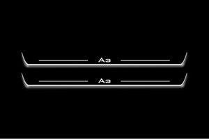 Audi A3 8V 2012-2020 LED Door Sills Illuminated Scuff A3 Logo Stainless Steel Entry Guards