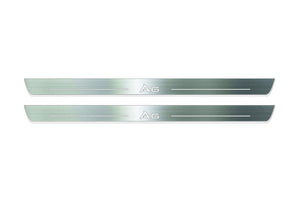 Audi A6 C8 2018+ Stainless Steel LED Door Sills – A6 Logo