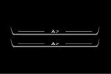 Audi A7 C7 2010+ entry guards in stainless steel with A7 logo