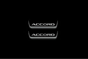 Honda Accord XI 2023+ LED Door Sills Illuminated Scuff Accord Logo Stainless Steel Entry Guards