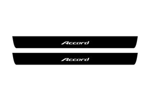 Honda Accord IX 2013-2018 Illuminated Matte Sill Plates with logo Accord Honda Led Door Sills PRO opdesign
