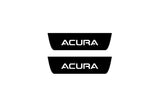 Acura TLX I 2015+ entry guards in stainless steel with Acura logo
