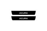 Acura MDX IV 2021+ stainless steel LED door sill plates with Acura logo