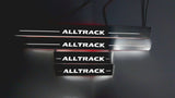 stainless steel door sill plates for Volkswagen Passat B8 2015+ with Alltrack logo