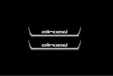 Audi A6 C7 2011+ stainless steel illuminated entry guards with Allroad logo