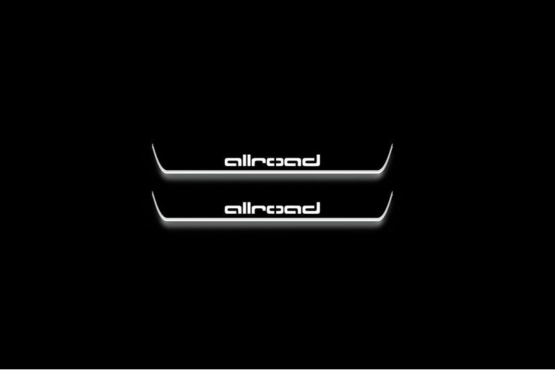 Audi A6 C8 2018+ Stainless Steel LED Door Sills – Allroad Logo