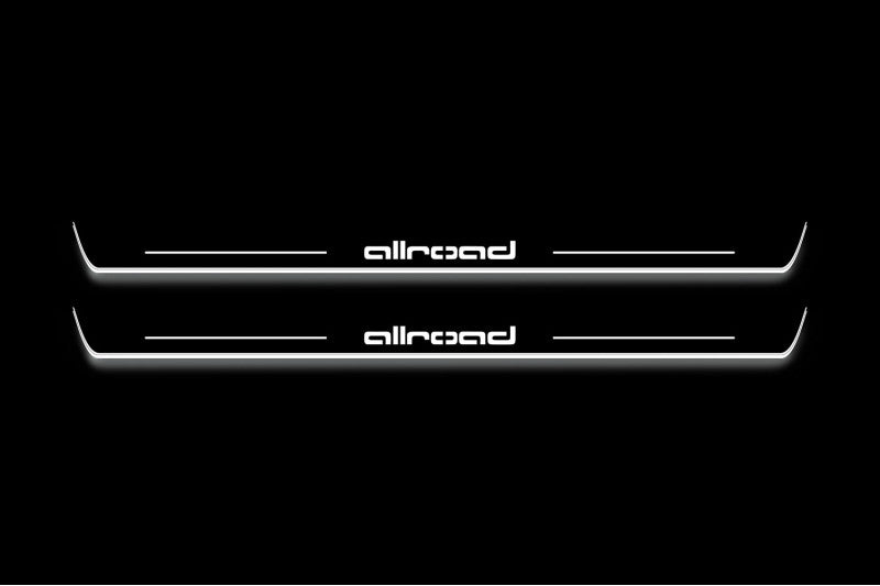 Audi A6 C8 2018+ Stainless Steel LED Door Sills – Allroad Logo