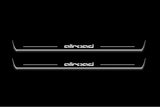 Audi A6 C7 2011+ LED door sill plates stainless steel with Allroad logo