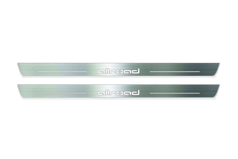 Audi A6 C8 2018+ Stainless Steel LED Door Sills – Allroad Logo