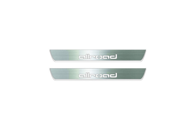 Audi A6 C8 2018+ Stainless Steel LED Door Sills – Allroad Logo