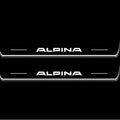 BMW 3 F30 2012-2018 LED Door Sills Illuminated Scuff Alpina Logo Stainless Steel Entry Guards