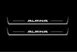 stainless steel LED door sill plates for BMW 7 G11/G12 2015+ with Alpina logo