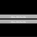 Illuminated LED Door Sill Tread Plates BMW 5 E34 1987-1996 With Alpina Logo BMW Led Door Sills opdesign