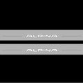 Illuminated LED Door Sill Tread Plates BMW 7 G11/G12 2015-2021 With Alpina Logo BMW Led Door Sills opdesign