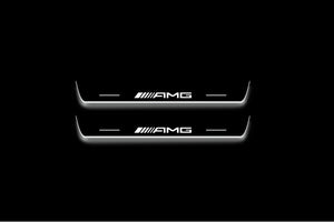 Mercedes-Benz GLS I X166 2015+ Stainless Steel LED Door Sills – AMG