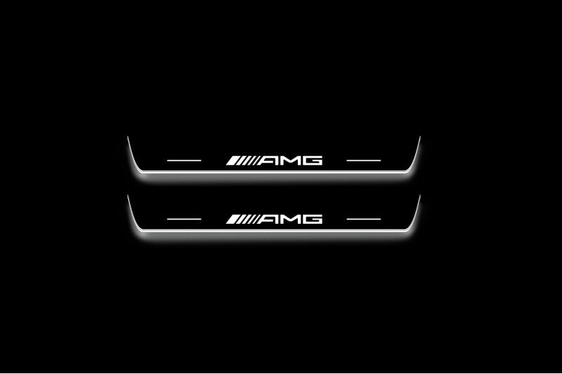 Mercedes-Benz GLS I X166 2015+ Stainless Steel LED Door Sills – AMG