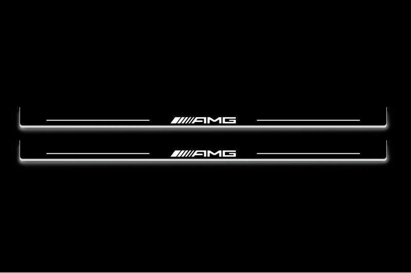 Mercedes-Benz E W124 1985+ Stainless Steel LED Door Sills – AMG