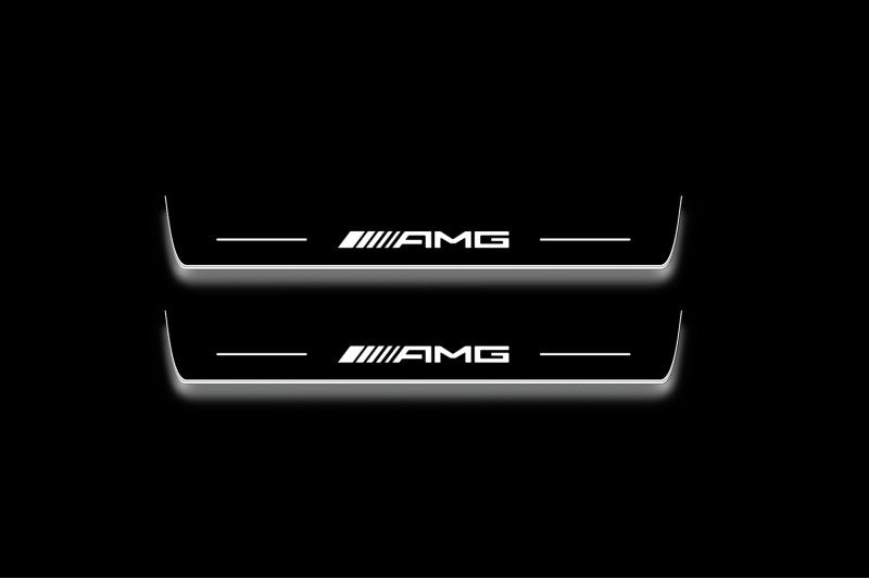 Mercedes-Benz EQE V295 2022+ Stainless Steel LED Door Sills – AMG