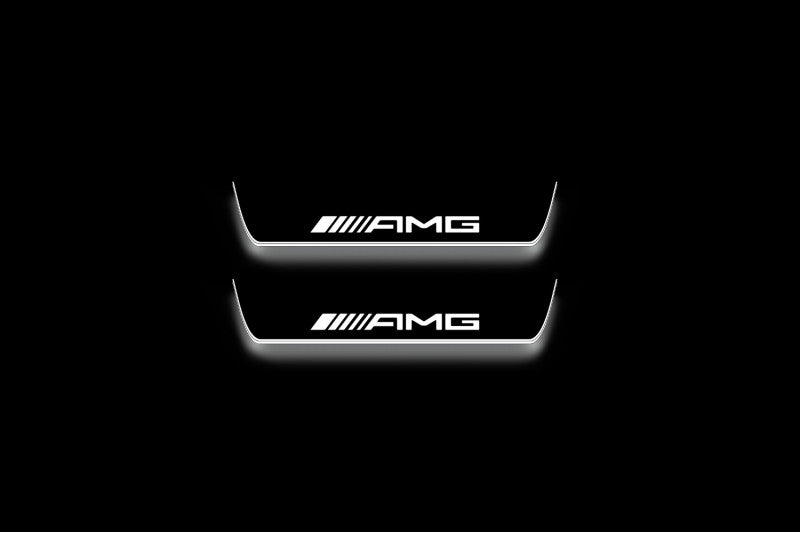 Mercedes-Benz ML W166 2011+ Stainless Steel LED Door Sills – AMG