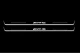 Mercedes-Benz C Coupe W204 2011+ Stainless Steel LED Door Sills – AMG