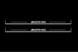 Mercedes E W210 Stainless Steel LED Door Sills – AMG Logo
