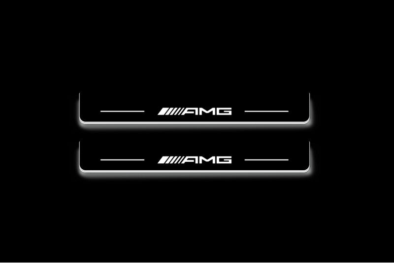 Mercedes-Benz C-Class W206 2021+ Stainless Steel LED Door Sills – AMG