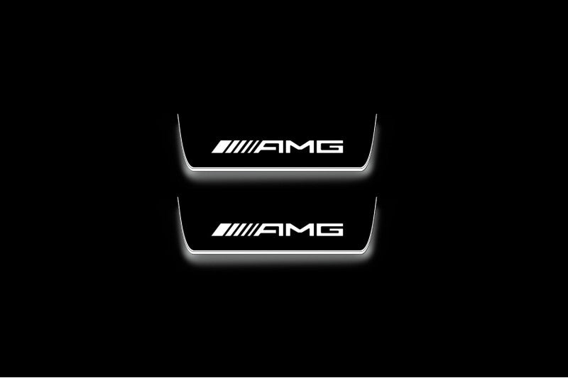 Mercedes-Benz EQE SUV X294 2022+ Stainless Steel LED Door Sills – AMG