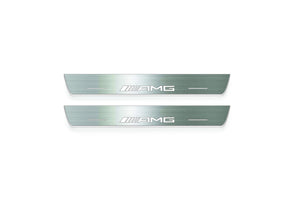 Mercedes-Benz GLS I X166 2015+ Stainless Steel LED Door Sills – AMG