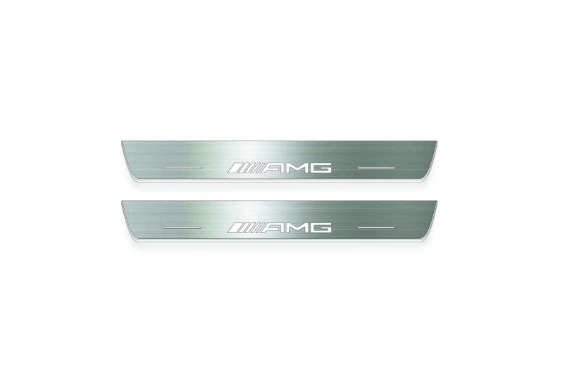 Mercedes-Benz GLS I X166 2015+ Stainless Steel LED Door Sills – AMG