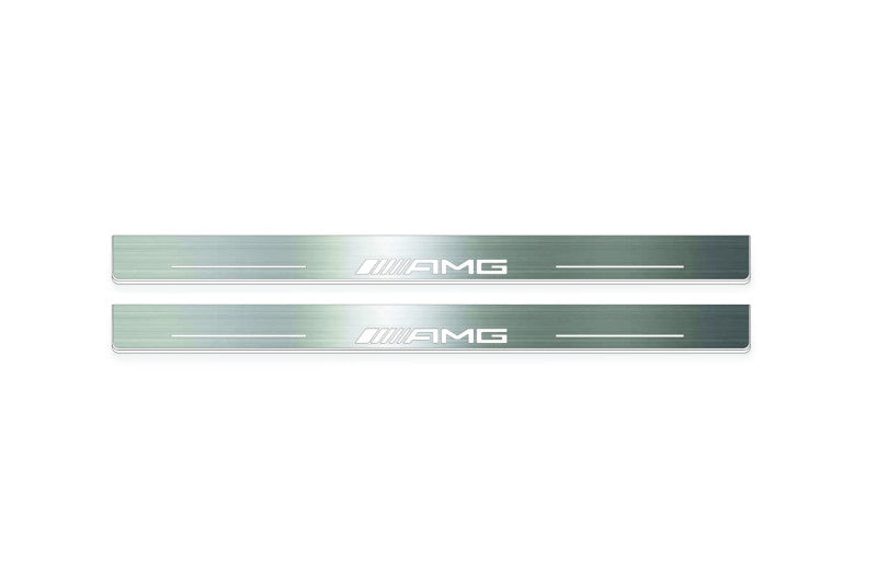 Mercedes-Benz E W124 1985+ Stainless Steel LED Door Sills – AMG