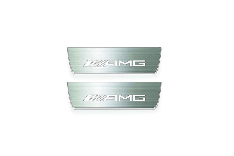 Mercedes-Benz EQE SUV X294 2022+ Stainless Steel LED Door Sills – AMG