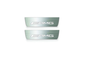 Mercedes-Benz EQE SUV X294 2022+ Stainless Steel LED Door Sills – AMG