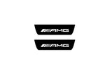 Mercedes A W177 2018+ stainless steel illuminated entry guards with AMG logo